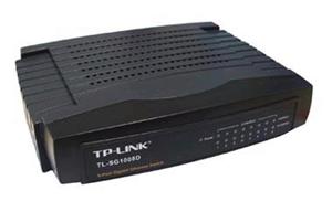 HUB SWITCH 8 PORTE GIGABIT 10/100/1000 Mbps  RJ45 , TP-LINK 