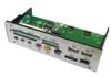 LETTORE DI CARD READER DA su Bay da 5,25" All in 1. 2 porte USB 2.0, 1 porta FireWire IEEE1394, 1 porta eSATA, 1 porta S-Video, 1 porta MIC, Line in & Line Out, Video In & Video Out.