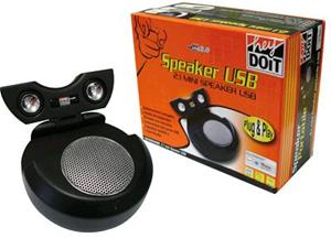 CASSE HeyDOiT portatile USB progettato per Notebook o per Pc, ( 110x110x42mm )