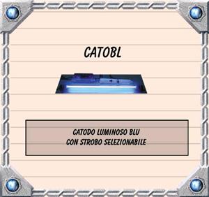CATODO LUMINOSO BLU CON STROBO SELEZIONABILE