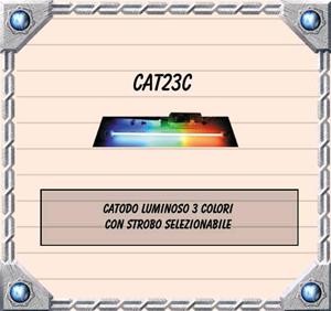 CATODO LUMINOSO 3 COLORI  CON STROBO SELEZIONABILE