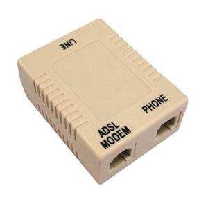 FILTRO ADSL RJ11 integrato a 3 porte , ( Line in + Linea e Modem )