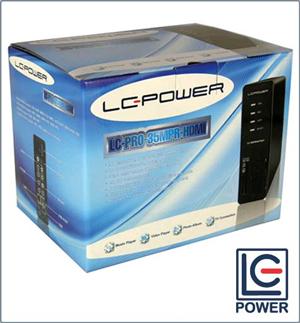 BOX ESTERNO MULTIMEDIALE LC-POWER 3,5" EH-35MPR.HDMI SATA PLAY & RECORD, HDMI OUT, LAN ETHERNET