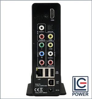 BOX ESTERNO MULTIMEDIALE LC-POWER 3,5" EH-35MPR.HDMI SATA PLAY & RECORD, HDMI OUT, LAN ETHERNET