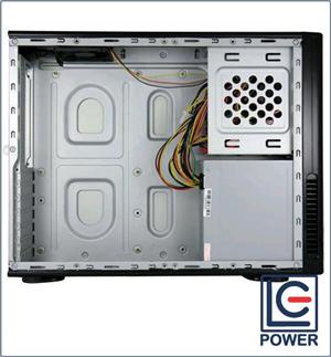 CASE LC-POWER 3049S-BS SLIM ATX, PSU 420W V1.3 DISPLAY NERO/SILVER