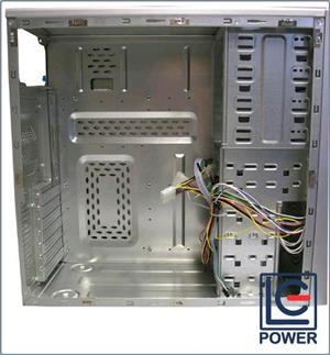 CASE LC-POWER 907-S ATX, NO PSU SILVER ILLUMINATO BLU