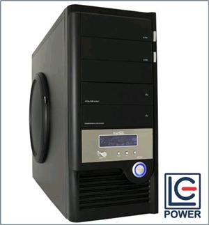 CASE LC-POWER 909BAD ATX, NO PSU NERO 220MM BLUE LIGHT FAN, DISPLAY