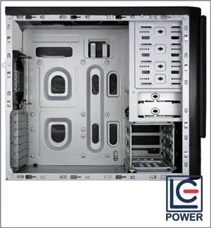 CASE LC-POWER 909BAD ATX, NO PSU NERO 220MM BLUE LIGHT FAN, DISPLAY