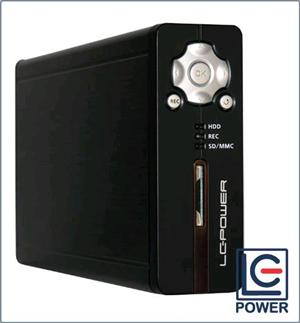 BOX ESTERNO MULTIMEDIALE LC-POWER 3,5" EH-35MPR2 SATA PLAY & RECORD