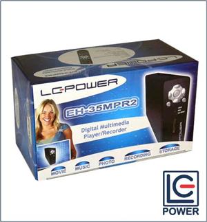 BOX ESTERNO MULTIMEDIALE LC-POWER 3,5" EH-35MPR2 SATA PLAY & RECORD