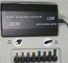 ALIMENTATORE PER NOTEBOOK UNIVERSALE TECNO DA CASA/AUTO 12/24 VOLTS 120 WATT