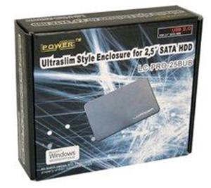 BOX ESTERNO LC-POWER ULTRASLIM NERO USB 3.0 PER HDD SATA DA 2,5" LC-25BUB3