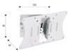 STAFFA A MURO PER MONITOR INCLINABILE FINO 30" 20KG MonoSolution AMOMGLP7715