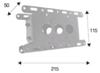 STAFFA A MURO PER MONITOR INCLINABILE  FINO A 32" 20Kg. EasyGO100 Cod. AMOM06142