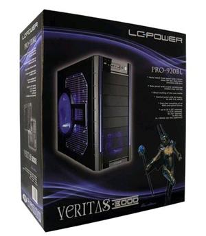 CASE LC-POWER PRO-920BL VERITAS_3009 ATX, NO PSU NERO HD-AUDIO