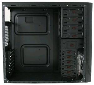 CASE LC-POWER PRO-920R VERITAS_3009 ATX, NO PSU NERO/ROSSO HD-AUDIO