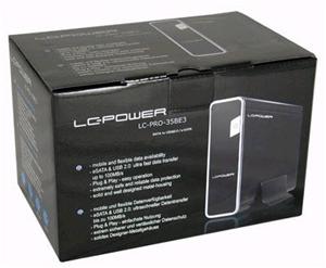 BOX ESTERNO LC-POWER USB 2.0/E-SATA PER HDD SATA DA 3,5" EH-35BE3