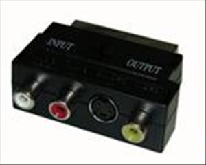 CAVO Convertitore 1 connett SCART M + 3 connett RCA F audio/video + 1 connett S-Video F
