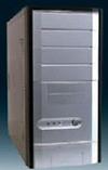 CASE MIDI ATX  MOD.200S 2 USB ANTER. ALIM 400WATT, COL. SILVER E NERO