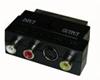 CAVO Convertitore 1 connett SCART M + 3 connett RCA F audio/video + 1 connett S-Video F