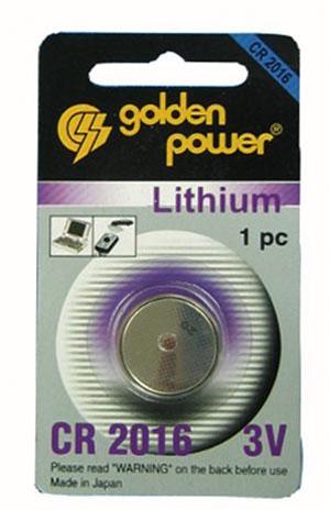 BATTERIE A BOTTONE AL LITIO 3V CR2016 20X1,6MM