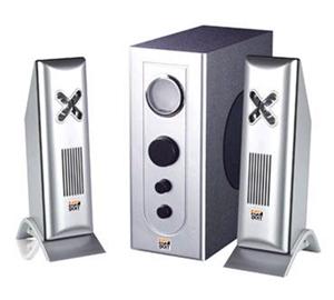 CASSE HeyDOiT 2.0 Multimedia Sound Speaker System 1000W, 1 SAT.+ 1 SUB, COL. SILVER