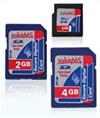 MINI SECURE DIGITAL CARD 2GB, TAKEMS  " GARANZIA 5 ANNI "