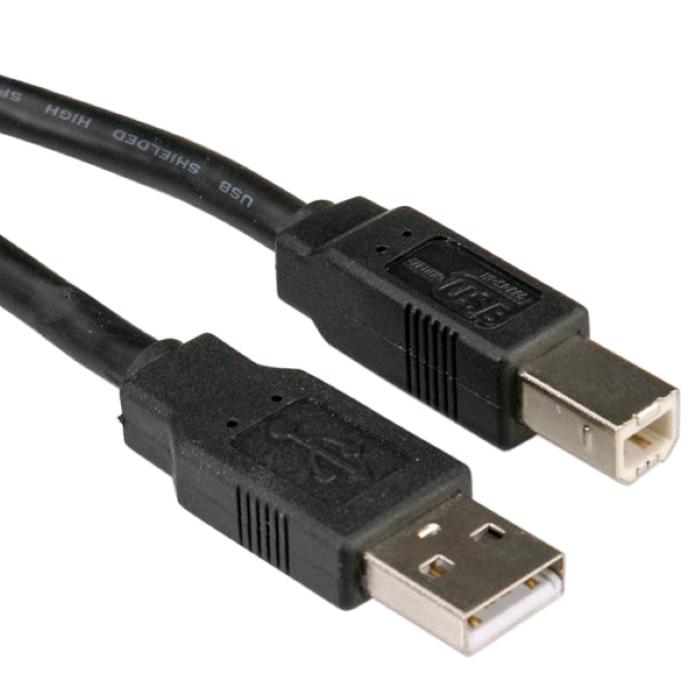 CAVO STAMPANTE USB 2.0 0,8mt Type A-B Black (11.02.8808-50) - Proservice srl