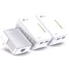 POWERLINE TP-LINK TL-WPA4220TKIT WIRELESS 300M,AV600,QoS,2P Et 1xPA4010+2xWPA4220 (TL-WPA4220TKIT)