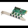 SCHEDA PCI-EXPRESS CON 4 PORTE USB 3.0 -hot-swapping / UASP Velocità trasmissione dati: 4.800 Mbps
