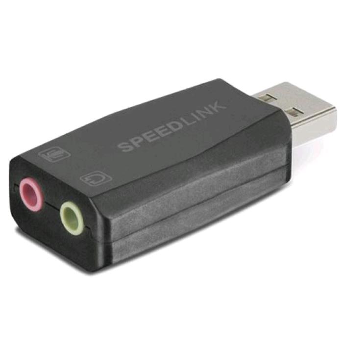 SCHEDA AUDIO ESTERNA USB BLACK - SPEEDLINK - Proservice srl