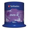 SUPPORTI di Registrazione 43551/50 VERBATIM DVD +R Capacità  4,7GB/16x  Confezione Campana Numero Pezzi 100 Dual Layer: No