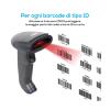 Lettore BarCode Laser Wireless 2.4Ghz e Bluetooh fino a 100 metri 1D Vultech BC-06WBT