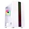 CASE LIFLIG W41 - Gaming Mini Tower, mATX, 12cm ARGB fan, 2xUSB3, Side Panel Temp Glass, White Edition