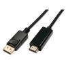CAVO MONITOR DISPLAYPORT M SU HDMI/M HDTV schwarz 4K 60Hz 2m HighSpeed,80297