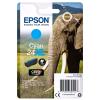 CARTUCCIA EPSON 24XL CIANO "ELEFANTE" C13T24324012 8,7 ML PER XP-55/750/760/850/860/960/970