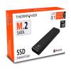 BOX ESTERNO PER SSD ATLANTIS A06-M2-SATA-01 DI TIPO M2.SATA CONN.TYPE-C USB3.1 Supporta M.2 / NGFF SSD / SATA Interface - ALLUMINIO NERO 