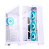 CASE ITEK ATX DARK CAVE - GAMING TOWER, ATX, 4X12CM ARGB FAN, 2XUSB3, TYPE-C, SIDE FRONT PANEL TEMP GLASS, WHITE 