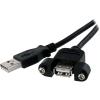 CAVO PROLUNGA USB 2.0 A Maschio/A Femmina da Pannello 1,8 m,ICOC U-AB-018-PNL