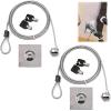 CAVO di Sicurezza Antifurto in Acciaio con Lucchetto a Chiave per PC, Notebook, Smartphone e Tablet, Serratura per Computer Portatile, Compatibile con Dispositivi Elettronici Universali