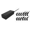 ALIMENTATORE ITEK UNIVERSALE ITNBAE65 PER NOTEBOOK 65W CON 12 CONNETTORI, PORTA USB 5V1A, 100/240VAC, 15/20VDC