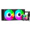 DISSIPATORE ITEK Liquid HYDRO CUBE 240B ARGB - 240MM, SKT UNIVERSALE, PWM FAN NERO (ITLCHCA240) LGA 1200 (Socket H5), LGA 1366 (Socket B), LGA 1700, LGA 1851, LGA 775 (Socket T), Socket AM4, Socket AM5