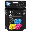 CARTUCCIA HP N. 302/304 MULTIPACK NERO+COLORE CIANO, MAGENTA, GIALLO B82L1AE X DSKJET 11XX 21XX 36XX ENVY 45XX OFFICEJET 38XX,46XX