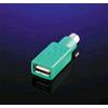 CAVO ADATTATORE USB (F) - PS/2 (M)  GREEN (MOUSE) 12.99.1072