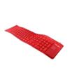 TASTIERA PIEGHEVOLE IN SILICONE FLEXKEY, USB + PS2  Colore Principale: ROSSO