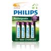 BATTERIE Ricaricabile Philips AA NiMH 2100 mAh (Stilo Multilife AA Blister 4Pz)