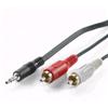 CAVO ADATTATORE MINI JACK AUDIO 2X2RCA/M  LUNG. 1,5 MT