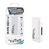 Power Bank Batteria Ricaricabile Vultech PB-2600W Bianco 2600Mah 1A Funzione Torcia