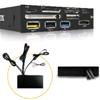 PANNELLO PER CASE DA 3,5" ICY BOX IB-868-B 3.5" Multi Frontpanel, CR 60:1, 1x USB2.0, 1x USB3.0, 1x eSATA, 1x USB2.0 charging port (5V/2.4A), black