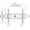 Staffa Fissa fino a 70" 75Kg. Value TV Wall Mount Tiltable (17.99.1218-02) VESA 600x400 